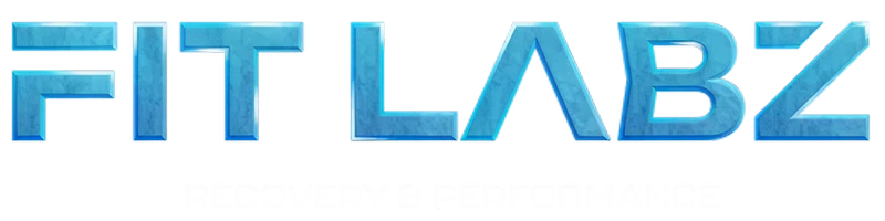 Fit Labz blue stylized text logo on white background